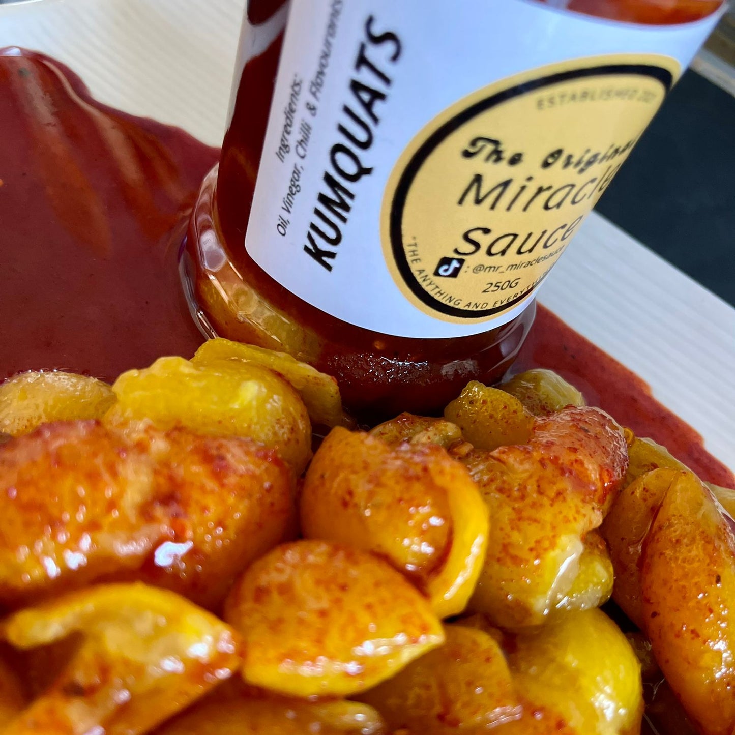 Kumquats with Miracle Sauce